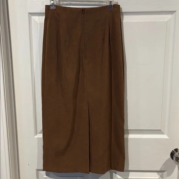 Classic Brown Pencil Skirt - Picture 2 of 8